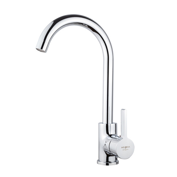 Смеситель для кухни Melodia Ostessa высокий излив без подводки, хром (MDV35116) Смеситель для кухни Melodia Ostessa высокий излив без подводки, хром (MDV35116)