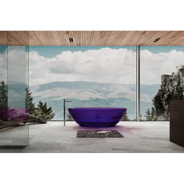 Ванна прозрачная Abber Kristall 180x85 фиолетовая (AT9702Amethyst) Ванна прозрачная Abber Kristall 180x85 фиолетовая (AT9702Amethyst)