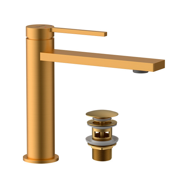 Смеситель для раковины Lemark Valday золотой (LMF-8112B-BRG) Смеситель для раковины Lemark Valday золотой (LMF-8112B-BRG)