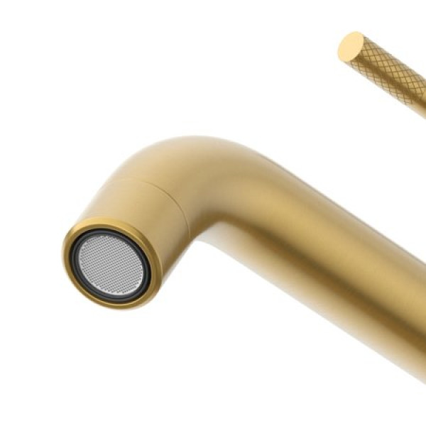 Смеситель для раковины Cezares Relax брашированное золото матовый (RELAX-LC1-BORO-W0)