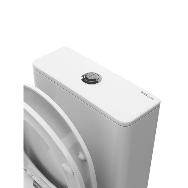Унитаз-компакт BelBagno Уюе со смывом Торнадо с сиденьем soft close P-trap белый (BB2802CP/T-TOR/SC) Унитаз-компакт BelBagno Уюе со смывом Торнадо с сиденьем soft close P-trap белый (BB2802CP/T-TOR/SC)