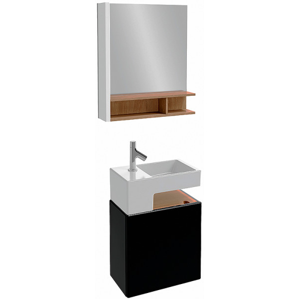 Тумба подвесная Jacob Delafon Terrace 49,5 черный глянец (EB1178-274)