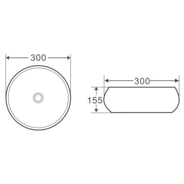 Раковина накладная Iddis 30x30 белая (BB1114)