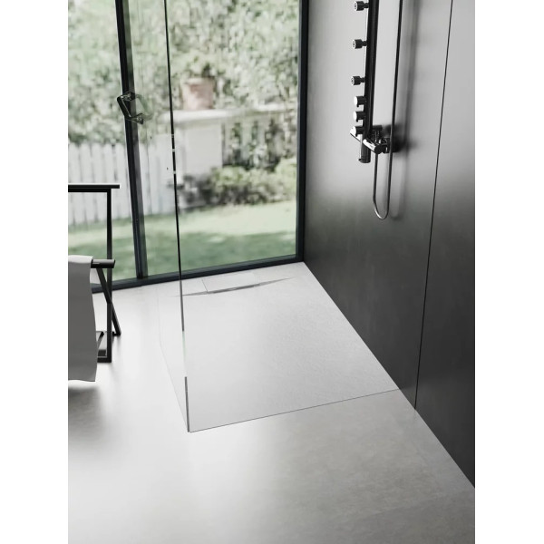 Душевой поддон REA Bazalt White 90x90 (REA-K3303)