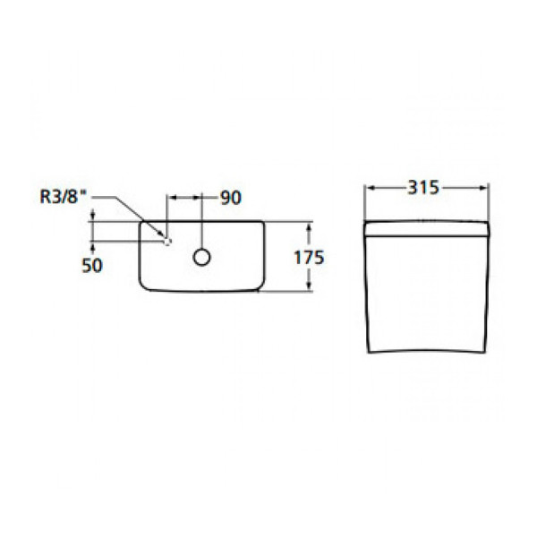 Бачок для унитаза Ideal Standard Connect 175х285х365 (E717501)