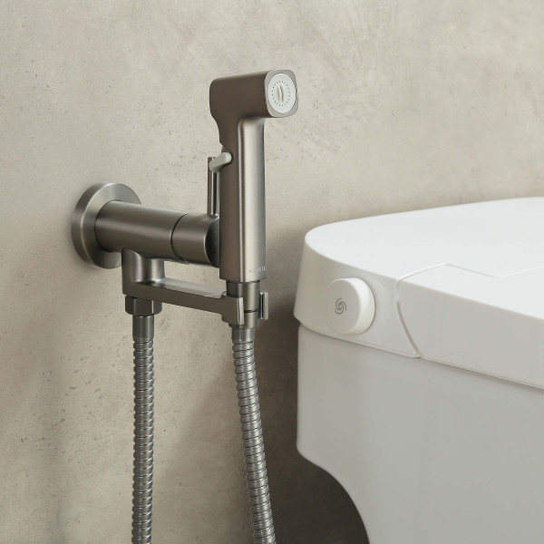 Смеситель с гигиеническим душем Aquatek Ника оружейная сталь (AQ1819BGM) Смеситель с гигиеническим душем Aquatek Ника оружейная сталь (AQ1819BGM)