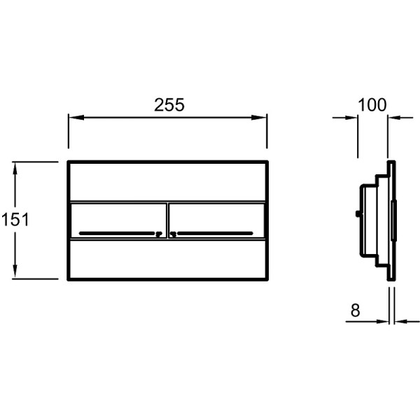 Клавиша смывная Jacob Delafon хром (E4316-CP)
