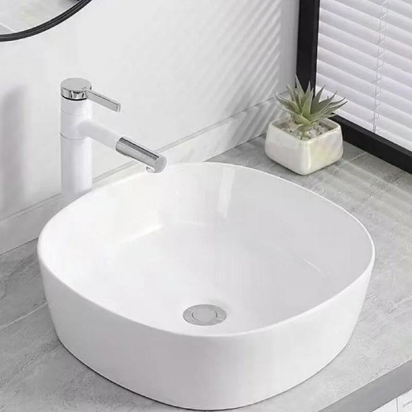 Раковина накладная RGW GS-5 44x44x135 белая (81215-1)