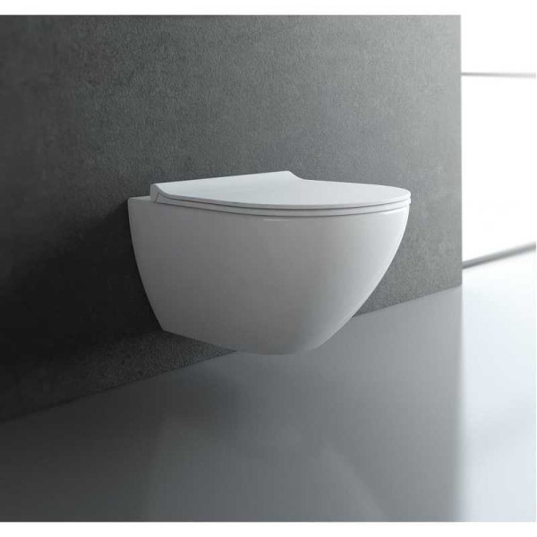 Комплект инсталляция с унитазом Berges NOVUM, кнопка R5, унитаз PUMA Rimless 51 см, сидение дюропласт Toma Slim SO (043268)