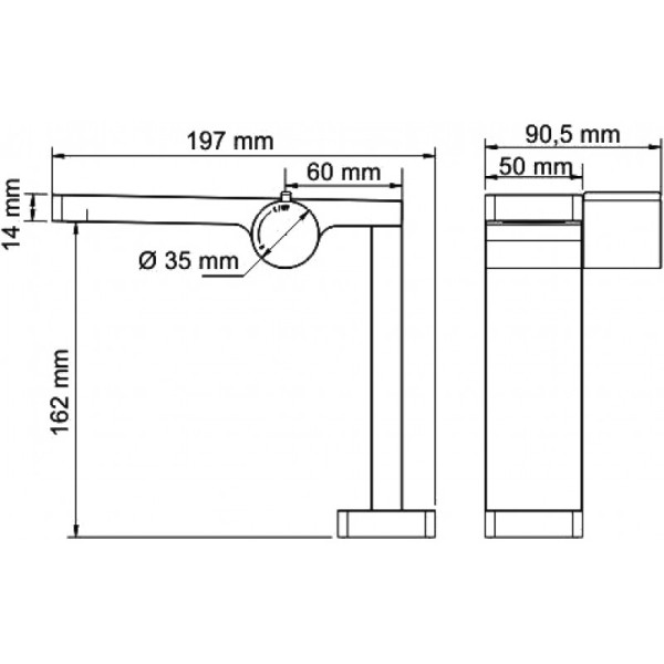 Смеситель для раковины WasserKRAFT Alme хром (1510)