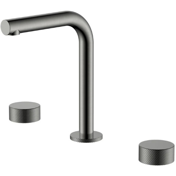 Смеситель для раковины на 3 отв.Boheme Stick GM (графит) (152-GM.4)
