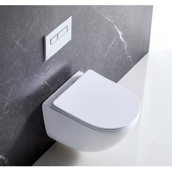 Унитаз подвесной BelBagno Amanda безободковый (BB051CHR/BB051SC) Унитаз подвесной BelBagno Amanda безободковый (BB051CHR/BB051SC)