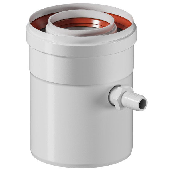 Конденсатоотводчик Okseler коаксиальный универсальный D60/100 (внутренний диаметр мама/мама) (oks00076)