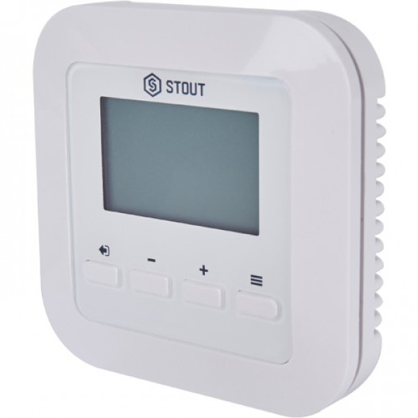 Терморегулятор Stout проводной комнатный R-9s, белый (STE-0101-009005) Терморегулятор Stout проводной комнатный R-9s, белый (STE-0101-009005)