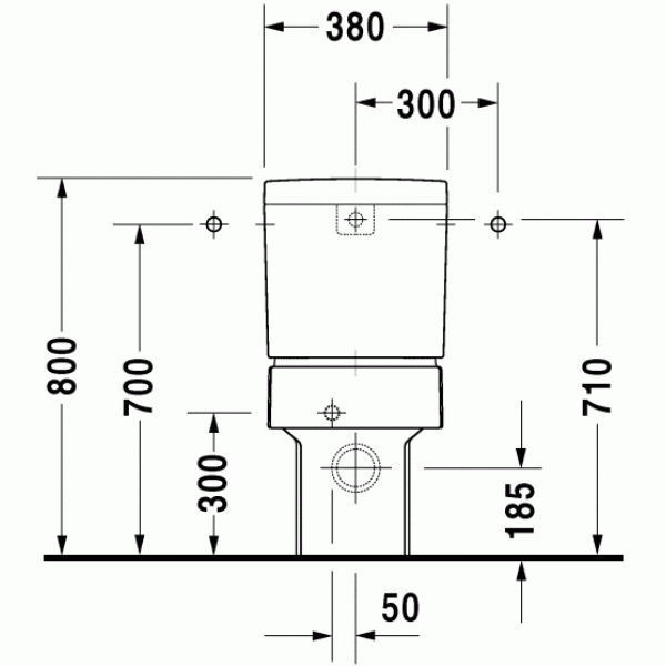 Бачок для унитаза Duravit Vero 160х380х400 (0909100005)