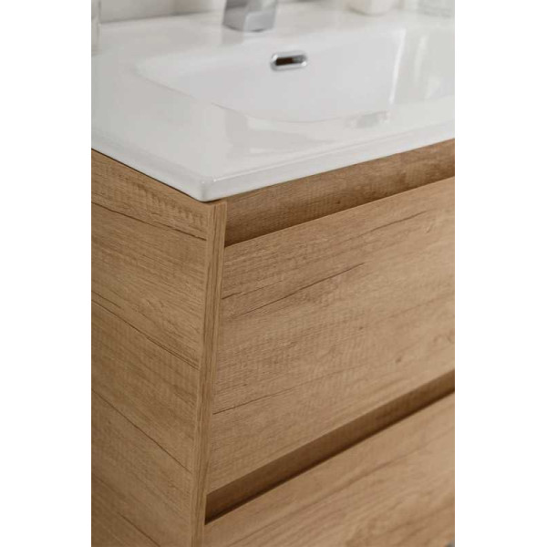 Тумба подвесная BelBagno Kraft 39 80 Rovere Nebrasca Nature (KRAFT 39-800/390-2C-SO-RNN)
