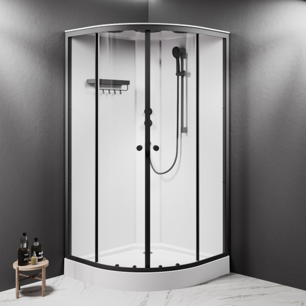 Душевая кабина AM.PM X-Joy 100x100 профиль мат.черный, стекло прозрачное (W94C-401-100BT)
