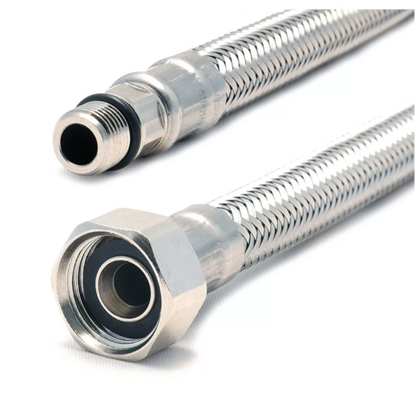 Подводка гибкая для смесителя 400 мм 1/2"-М10х1 L17 (нерж. сталь) Tucai (4267)