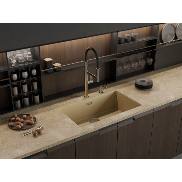 Смеситель для кухни Omoikiri Osaka BN-BL с гибким изливом черный (4994331)