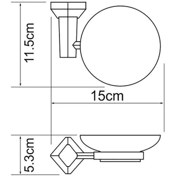 Мыльница WasserKRAFT Aller (K-1129C)