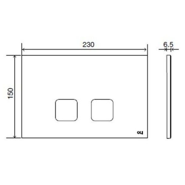 Клавиша смывная Oli Plain хром матовый (70828) Клавиша смывная Oli Plain хром матовый (70828)