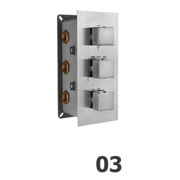 Смеситель для душа RGW Shower Panels встраиваемый хром (21140541-31) Смеситель для душа RGW Shower Panels встраиваемый хром (21140541-31)