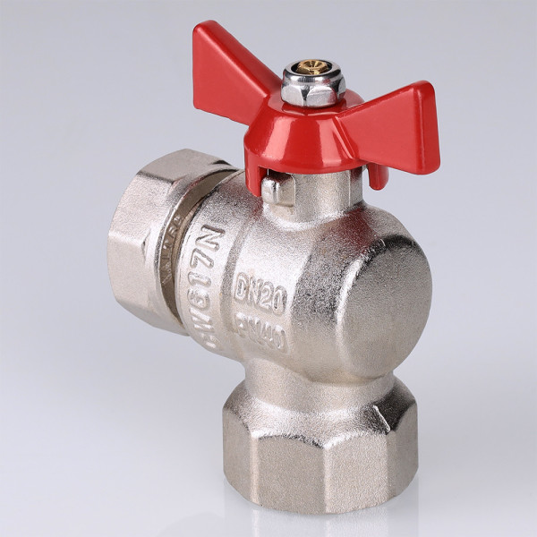 Кран угловой 3/4"х3/4" ВВ шаровый с накидной гайкой (короткий) Valtec (красная бабочка) VT.266.NS.0505 Кран угловой 3/4"х3/4" ВВ шаровый с накидной гайкой (короткий) Valtec (красная бабочка) VT.266.NS.0505