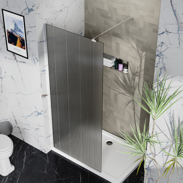 Душевое ограждение Azario Walk-In 110x195 стекло рифленое, профиль черный матовый (AZ-251-110-MB-CRF) Душевое ограждение Azario Walk-In 110x195 стекло рифленое, профиль черный матовый (AZ-251-110-MB-CRF)
