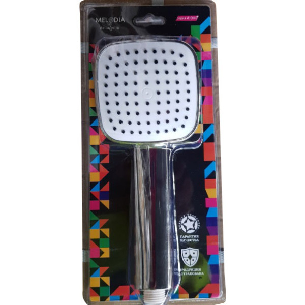 Душевая лейка Melodia Luxe 1 функция 100x100 хром (MKP26110BL) Душевая лейка Melodia Luxe 1 функция 100x100 хром (MKP26110BL)