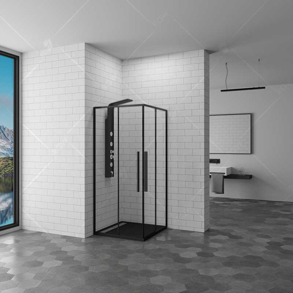 Душевой уголок RGW SV-31-B 80*80 стекло прозрачное, профиль черный 32323188-14 Душевой уголок RGW SV-31-B 80*80 стекло прозрачное, профиль черный 32323188-14