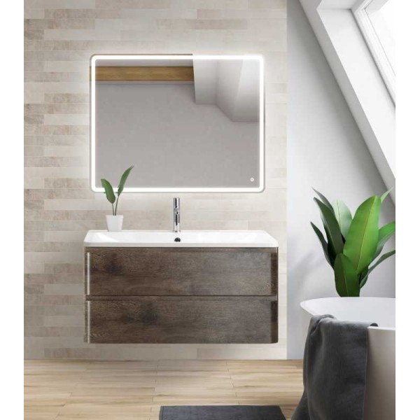 Тумба подвесная BelBagno Albano 100 Rovere Nature Grigio (ALBANO-1000-2C-SO-RNG)