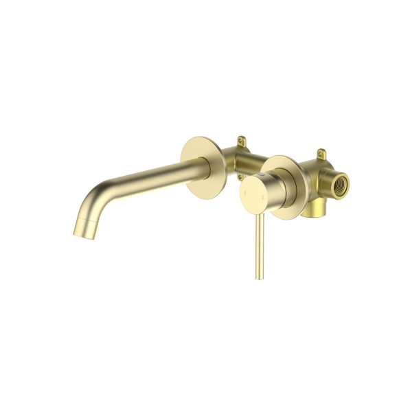 Смеситель для раковины Aquatek Европа встроенный (внешняя и скрытая часть) шлифованное золото (AQ1313BG)