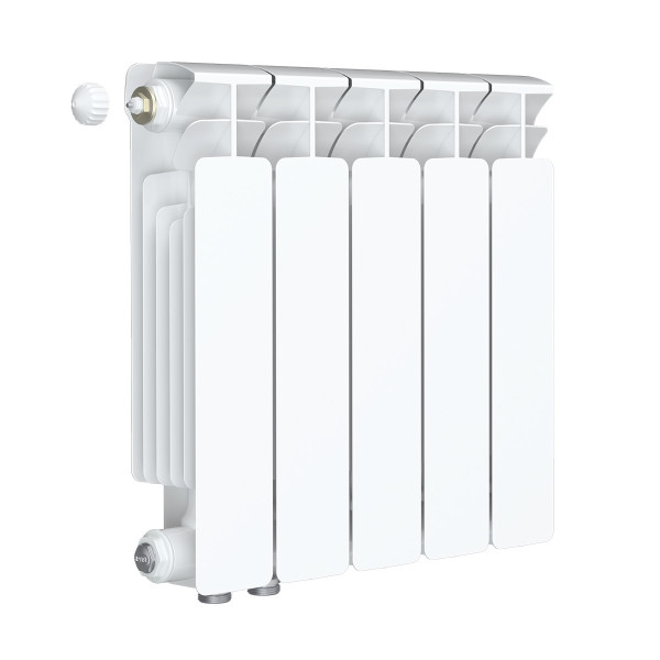 Радиатор биметаллический Rifar Base Ventil L 350 (5 секции, НП лев подкл. 50 мм.) (RB35005VL)