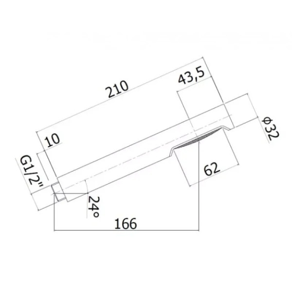 Душевая лейка Cezares 1 режим (CZR-B-D1F-SR) Душевая лейка Cezares 1 режим (CZR-B-D1F-SR)