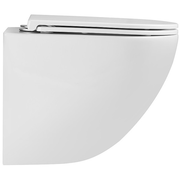 Унитаз подвесной Terminus Аврора Monolit 49,5x36 безободковый сиденье микролифт (01WM49x36W)