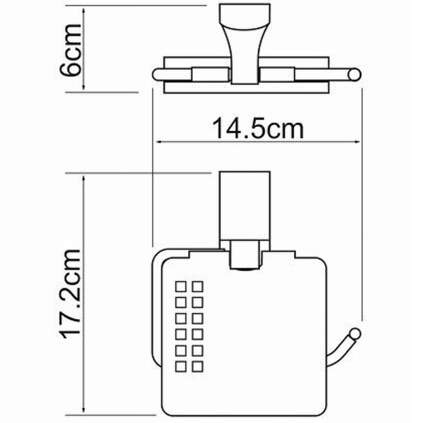 Держатель для туалетной бумаги WasserKRAFT Exter (K-5225)