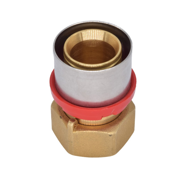 Соединение прямое Tiemme 32х1" с накидной гайкой (пресс) (1650134 / 1665G003206CZ)