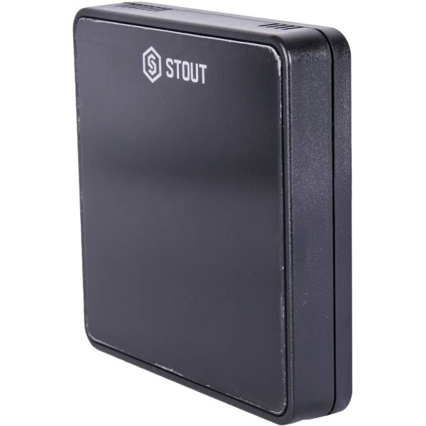 Датчик проводной комнатный Stout C-7p, черный (STE-0101-007002)