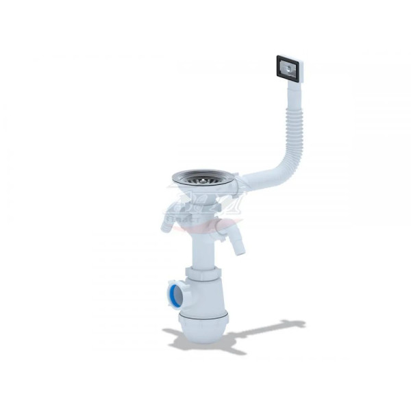 Сифон 40 мм. бутылочный АНИ "Грот" с выпуском 3 1/2"*115 мм. с 2-мя отводами для стир.машины и жестким прямоугольным переливом АНИ пласт (A0146) Сифон 40 мм. бутылочный АНИ "Грот" с выпуском 3 1/2"*115 мм. с 2-мя отводами для стир.машины и жестким прямоугольным переливом АНИ пласт (A0146)