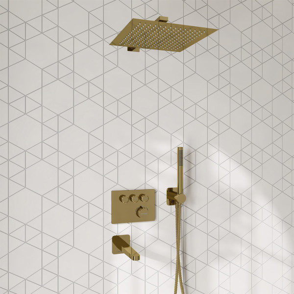 Смеситель для ванны и душа встраиваемый Thermo WasserKRAFT глянцевое золото (A7158.183.261.280.197.281.187 Thermo ) Смеситель для ванны и душа встраиваемый Thermo WasserKRAFT глянцевое золото (A7158.183.261.280.197.281.187 Thermo )