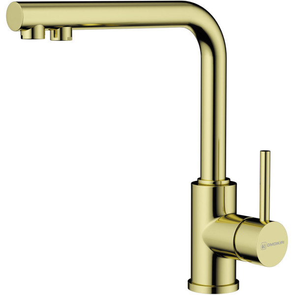 Смеситель для кухни Omoikiri Nakagawa 2 Plus-LG светлое золото (4994482)