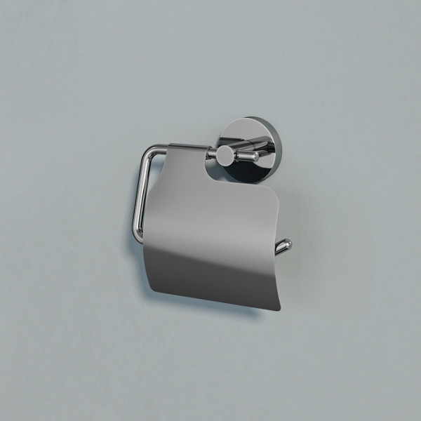 Держатель для туалетной бумаги с крышкой глянцевый хром сплав металлов Sena Iddis (SENSSC0i43)