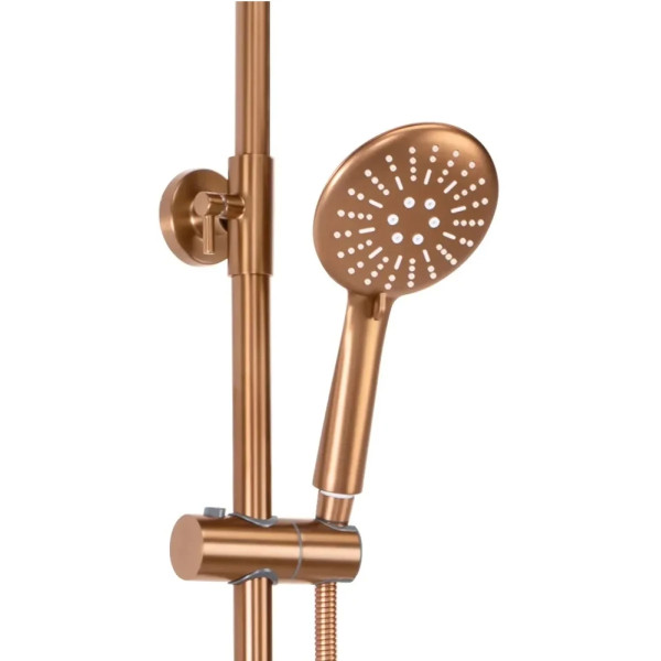 Душевая система термостат с изливом Rea Lungo Copper mat (REA-P8807)