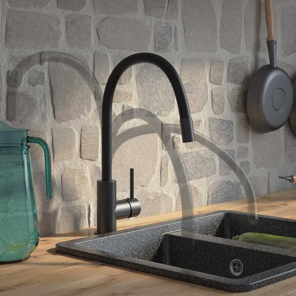 Смеситель для кухни Iddis Kitchen 360 Черный (K36BLJ0i05)