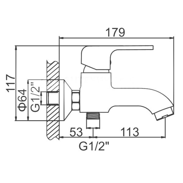 Смеситель для ванны и душа Ledeme с душевым гарнитуром (L3244) Смеситель для ванны и душа Ledeme с душевым гарнитуром (L3244)