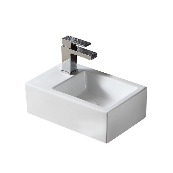 Раковина подвесная Azario 37x23,5x12,5 левая белая (AZ4331-A)