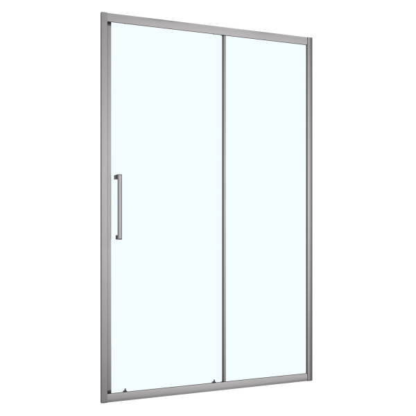 Дверь душевая Loranto 130x190 стекло прозрачное, профиль серый матовый (CS-AB03GG-130)