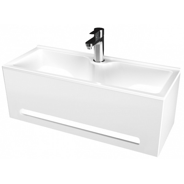 Панель навесная 1Marka Tiny 600*300*230 с раковиной, белая глянец (У84220) Панель навесная 1Marka Tiny 600*300*230 с раковиной, белая глянец (У84220)