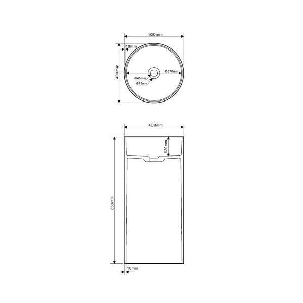 Раковина напольная Stein (белый матовый) Раковина напольная Stein (белый матовый)