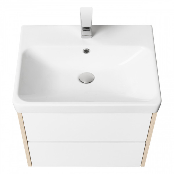 Тумба подвесная Aquaton Сканди 682x427x591 белый, дуб верона (1.A251.8.01S.DB2.0)